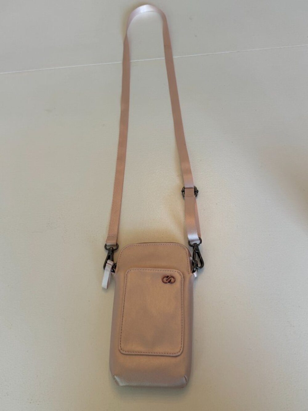 CALIA by Carrie Underwood Modular Phone Crossbody Bag Pink Metallic Adjustable - Picture 2 of 8